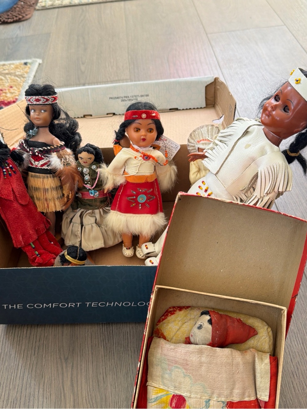 Vintage Native Style Doll Assortment - Multicolor+ Antique Oriental Silk Doll
